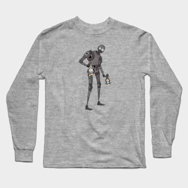 Robot Long Sleeve T-Shirt by Drea D. Illustrations